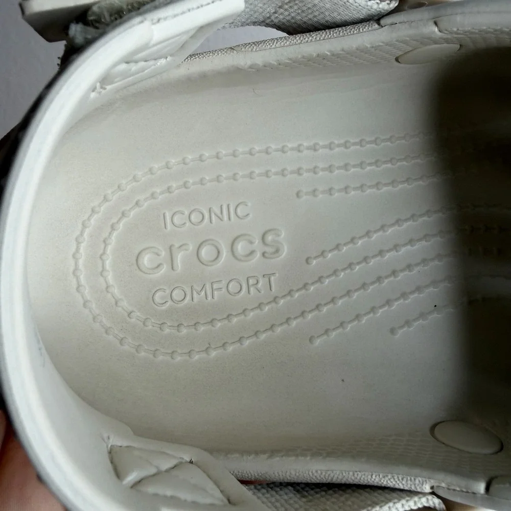 Crocs Duet Max II Clog Adjustable Straps Sandals Stucco Tan Men's 7 Women's 9